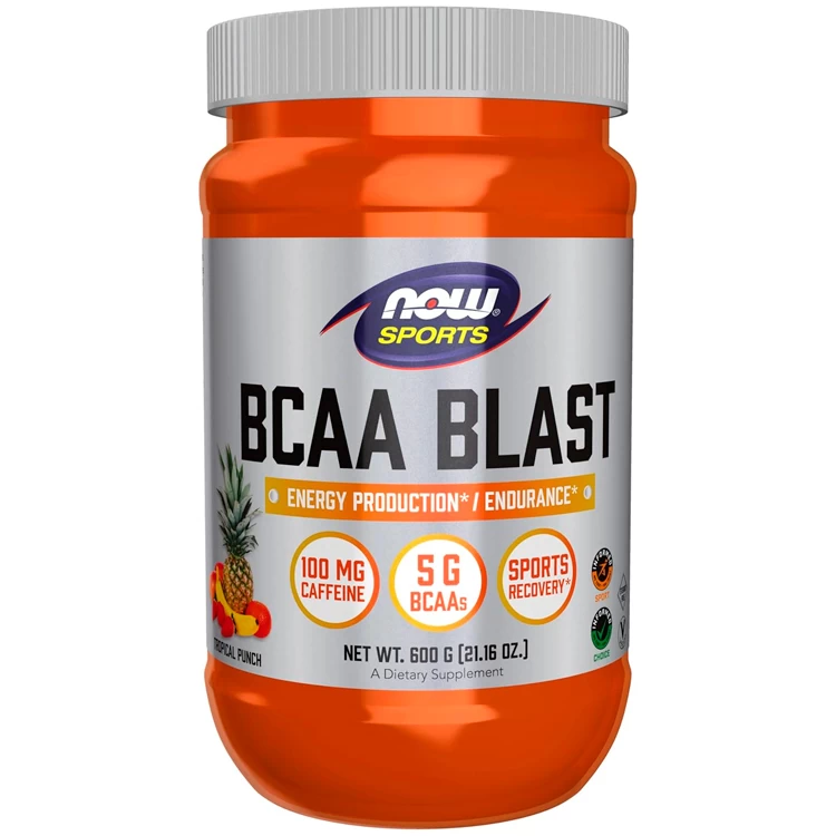 Предтренировочный комплекс Now Sports BCAA Blast Powder, Tropical Punch Flavor