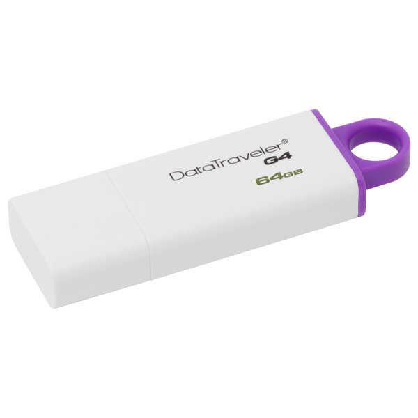 64GB USB3.0 Kingston DataTraveler 100 G3 Black, Retractable USB connector, (Read 100 MByte/s, Write 12 MByte/s) photo 1