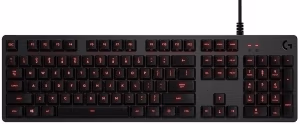Logitech Mechanical Gaming Keyboard G413 Carbon, Backlighting RED LED, Romer G, USB