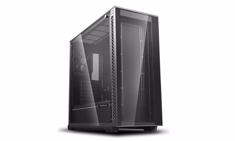 DEEPCOOL "MATREXX 70" ATX Case, with Side-Window, Tempered Glass Side & Front panel, without PSU, Tool-less, Pre-installed: 1x120mm fan, 3xDust Filters, Radiator holder, PSU Shroud w/ Tempered Glass, 4x 2.5"Bays / 2x 3.5" Bays, 2xUSB3.0, 1xUSB2.0, 1xAudio 