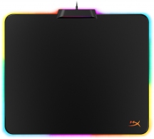 HYPERX FURY Ultra Gaming Mouse Pad with RGB 360°, Size 360mm x 300mm, Plastic, Stable, Anti-slip rubber base, Compatible with optical or laser mice, Micro-textured hard surface for performance and speed, USB cable 1.8m, Black thumbnav 1