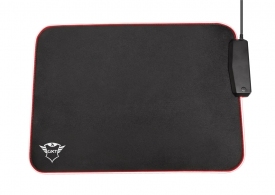 Trust Gaming GXT 765 Glide-Flex RGB Mouse Pad with USB Hub, 4 USB ports to connect USB devices within reach, Flexible design with comfortable fabric surface (350x250mm), 1.2m braided cable thumbnav 1