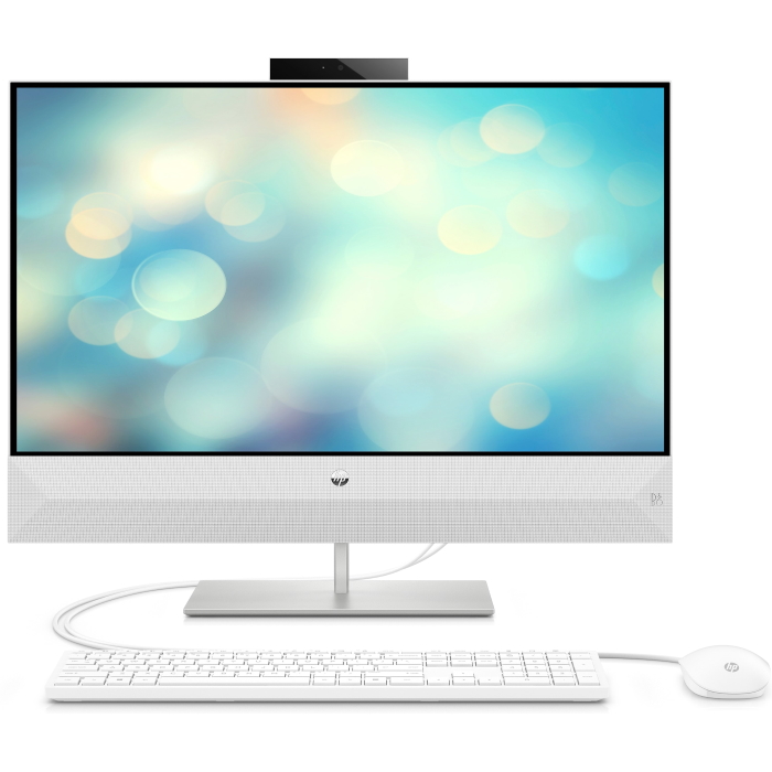 All-in-One PC - 23.8" HP Pavilion 24-ca1042ci FHD IPS AG, AMD Ryzen 5 5625U, 16GB (2x8Gb) DDR4, 512GB M.2 PCIe NVMe SSD, AMD Integrated Graphics, CR, FHD 5MP Cam, WiFi6 + BT5, HDMI, USB-C, LAN, USB Keyboard and Mouse wired 310, Speakers B&O 5W, FreeDos, W photo 1