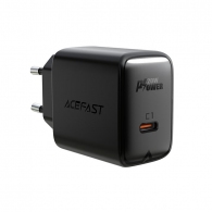 USB Charger  ACEFAST A1, Single port, USB-C, PD3.0 20W, Total output: 20W, QC3.0, Black thumbnav 2