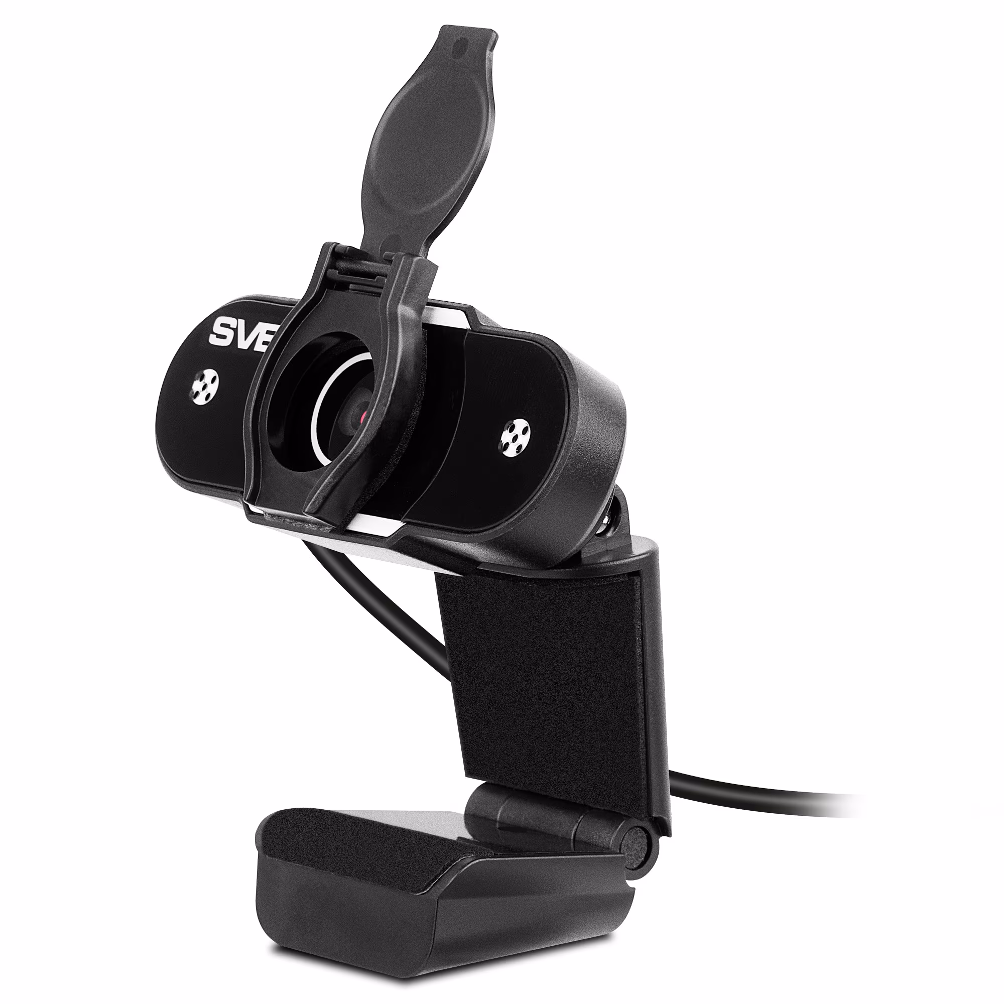 Camera SVEN IC-915 HD, Microphone, 720p/30fps HD pixel CMOS sensor, USB2.0, 3.5mm jack, Protective lens shield, Black