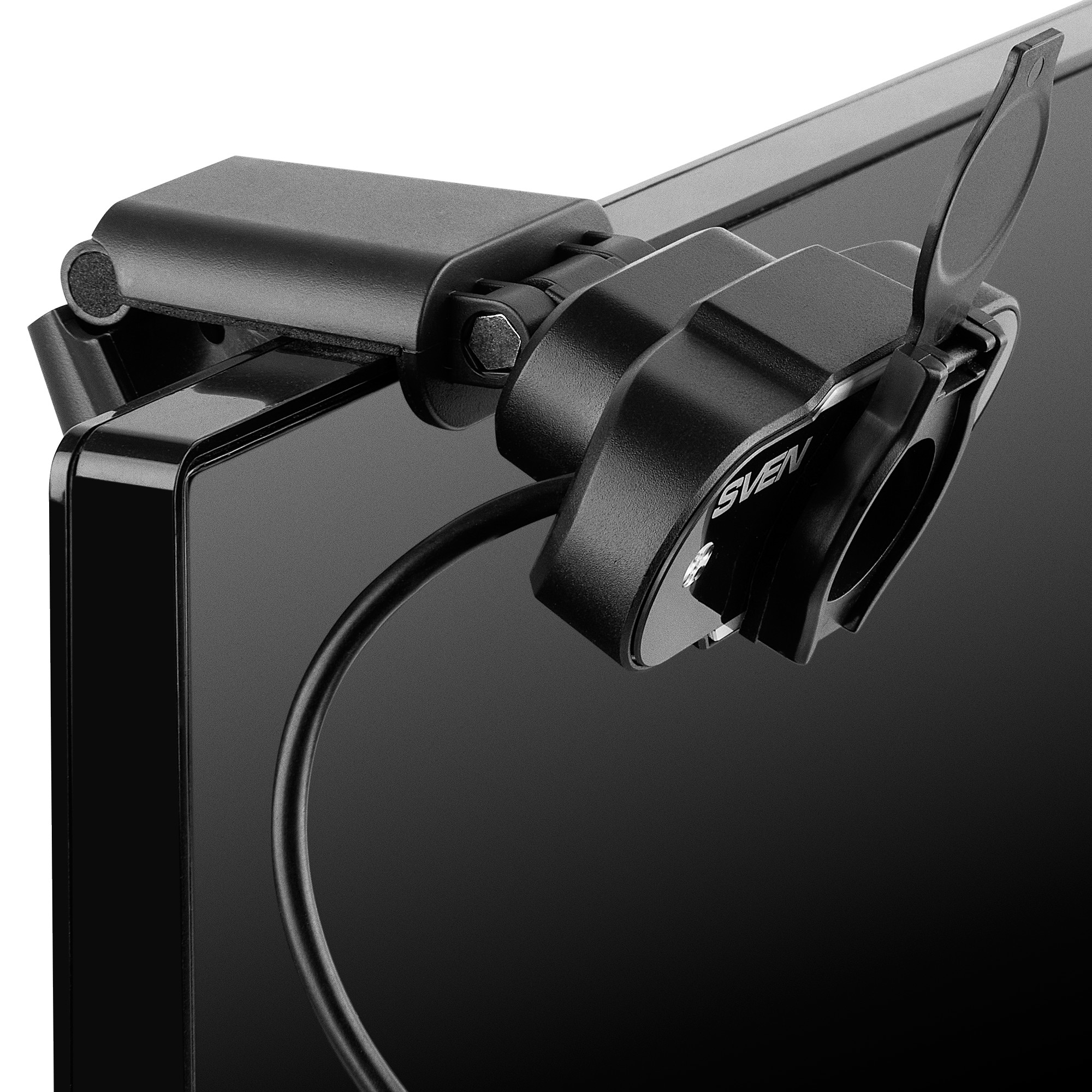Camera SVEN IC-915 HD, Microphone, 720p/30fps HD pixel CMOS sensor, USB2.0, 3.5mm jack, Protective lens shield, Black photo 5
