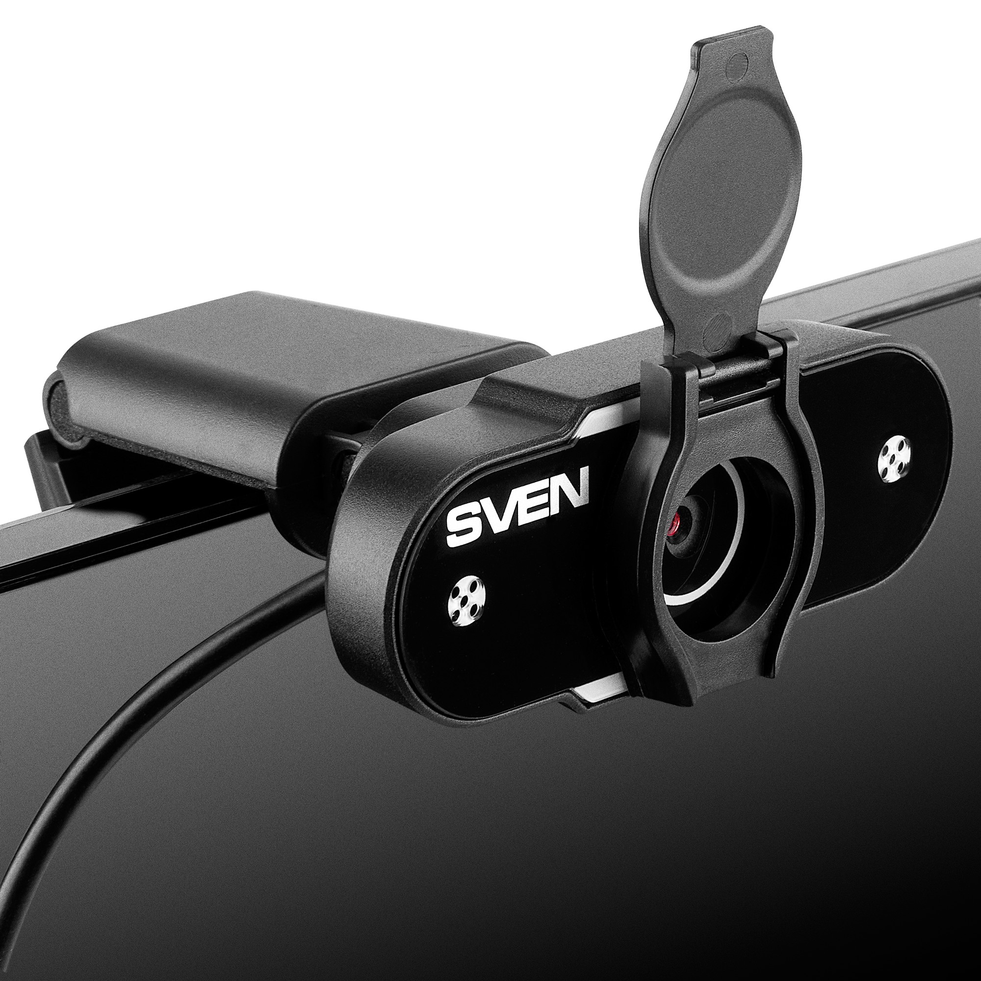 Camera SVEN IC-915 HD, Microphone, 720p/30fps HD pixel CMOS sensor, USB2.0, 3.5mm jack, Protective lens shield, Black photo 6