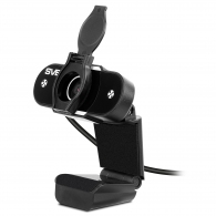 Camera SVEN IC-915 HD, Microphone, 720p/30fps HD pixel CMOS sensor, USB2.0, 3.5mm jack, Protective lens shield, Black thumbnav 1