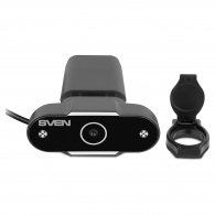 Camera SVEN IC-915 HD, Microphone, 720p/30fps HD pixel CMOS sensor, USB2.0, 3.5mm jack, Protective lens shield, Black thumbnav 2