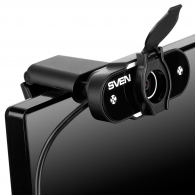 Camera SVEN IC-915 HD, Microphone, 720p/30fps HD pixel CMOS sensor, USB2.0, 3.5mm jack, Protective lens shield, Black thumbnav 3