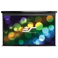 Elite Screens 120" (16:9) 266 x 149 cm, Manual Projection Screen, Pull Down, Black thumbnav 1