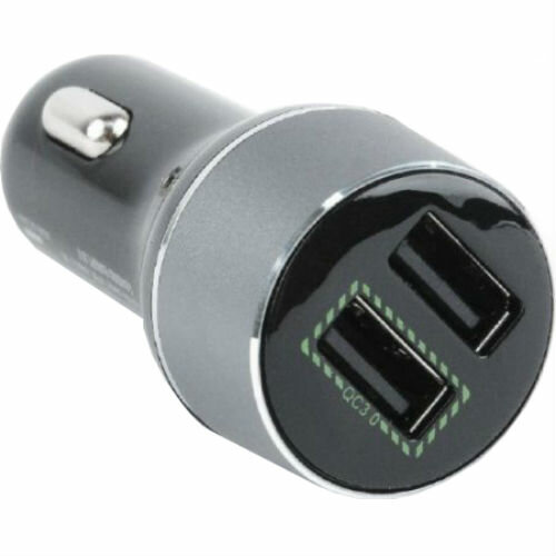 USB Car Charger - Quick Charge QC3.0 - EnerGenie EG-U2QC3-CAR-01, 2x USB ports, Input 12-24V DC, Output: 1x 5V DC, max. 2.1A, 1xUSB QC 3.0: 12V DC, max 1.5A (or the same 5V DC, max 2.1A), Black photo 1 USB Car Charger - Quick Charge QC3.0 - EnerGenie EG-U2QC3-CAR-01, 2x USB ports, Input 12-24V DC, Output: 1x 5V DC, max. 2.1A, 1xUSB QC 3.0: 12V DC, max 1.5A (or the same 5V DC, max 2.1A), Black photo 1