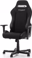 Gaming/Office Chair DXRacer Drifting GC-D02-N-S2, Black/Black, Premium Fabric + PU leather, max weight up to 150kg / height 145-175cm, Recline 90°-135°, 3D Armrests, Head and Lumber cushions, Neylon wheelbase, 2
