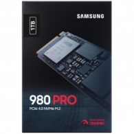 M.2 NVMe SSD 1.0TB  Samsung SSD 980 PRO, PCIe4.0 x4 / NVMe1.3c, M2 Type 2280 form factor, Seq. Read: 7000 MB/s, Seq. Write: 5000 MB/s, Max Random 4k: Read /Write: 1000,000/1000,000 IOPS, Samsung Elpis Controller, 1GB LPDDR4, V-NAND 3-bit MLC thumbnav 2
