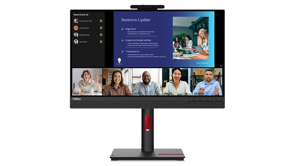23.8” Конференц Монитор Lenovo ThinkVision T24v-30 / 4ms / Black photo 2