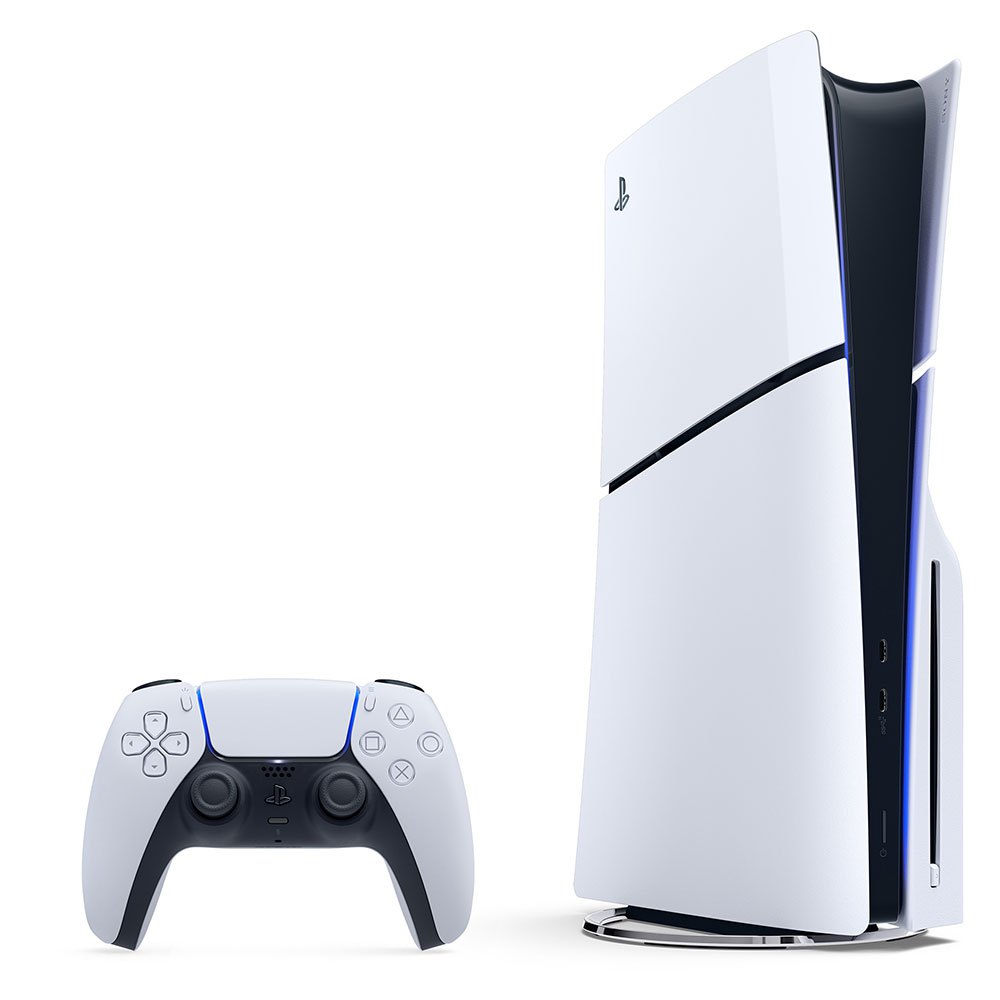 Game Console Sony PlayStation 5 Slim (Disc Edition) / 1TB /  White / 1 x Gamepad (Dualsense) photo 2