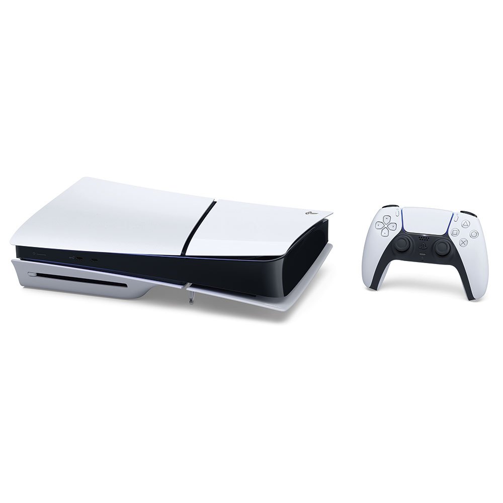 Game Console Sony PlayStation 5 Slim (Disc Edition) / 1TB /  White / 1 x Gamepad (Dualsense) photo 3