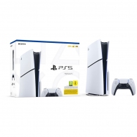 Game Console Sony PlayStation 5 Slim (Disc Edition) / 1TB /  White / 1 x Gamepad (Dualsense) thumbnav 5