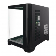 Carcasa Gaming 1STPLAYER UV5 / no PSU / Side-Window / 3x120mm / mATX / Black thumbnav 2