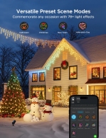 Уличная гирлянда в виде сосулек GOVEE RGBIC Icicle Ligths 10M thumbnav 7