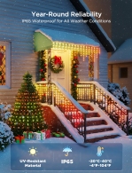 Уличная гирлянда в виде сосулек GOVEE RGBIC Icicle Ligths 10M thumbnav 8