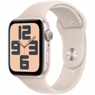 Smart watch Apple Watch SE GPS 44mm Starlight Aluminium Case with Starlight Sport Band - M/L (MRE53QI/A) thumbnav 1