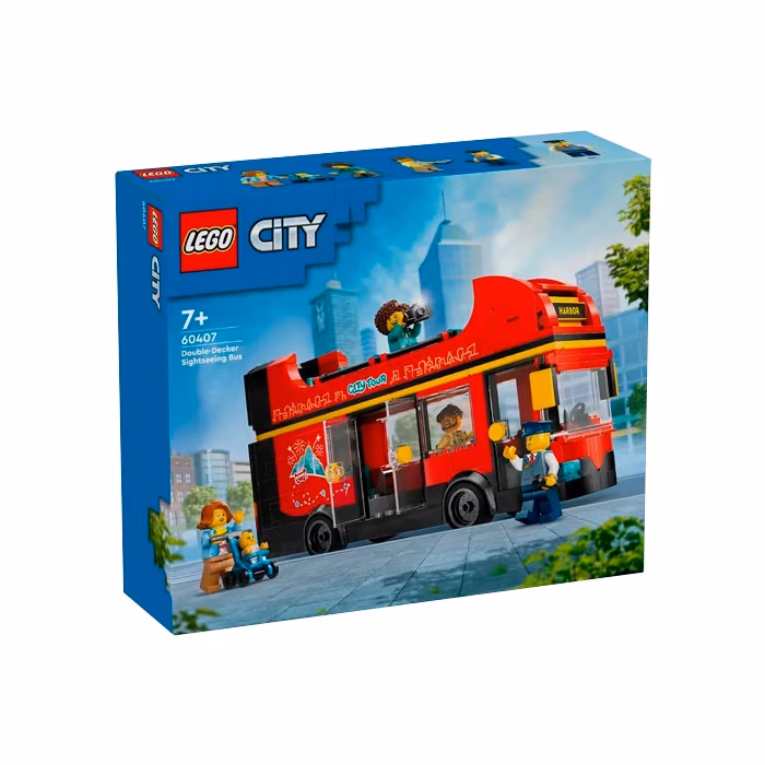 Lego City Красный двухэтажный экскурсионный автобус 60407