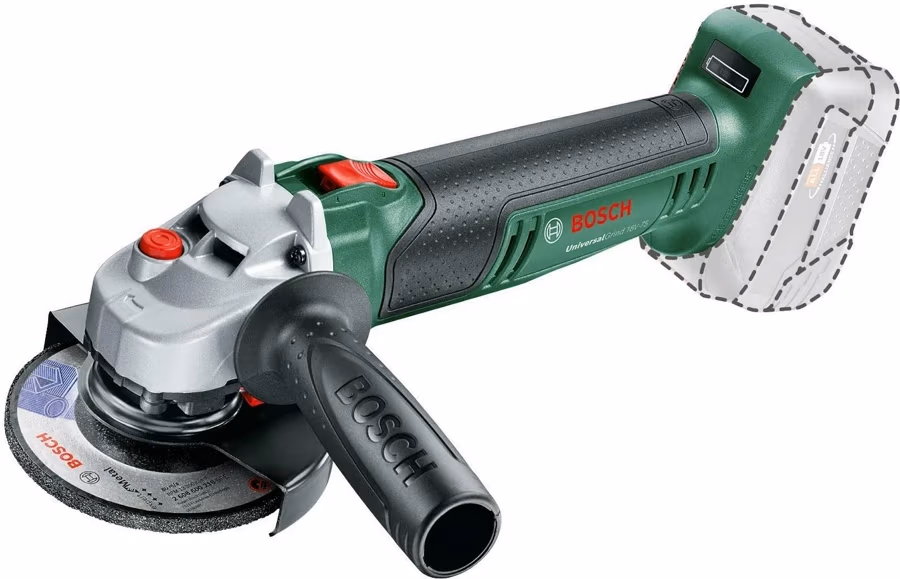 Угловая шлифмашина аккумуляторная Bosch UniversalGrind 18V-75 Solo, 06033E5001