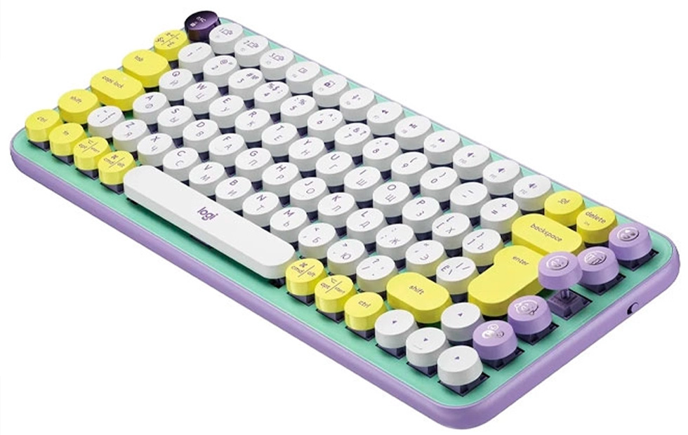 Tastatura fara fir Logitech POP Keys Daydream Mint Rus / Mecanica photo 4