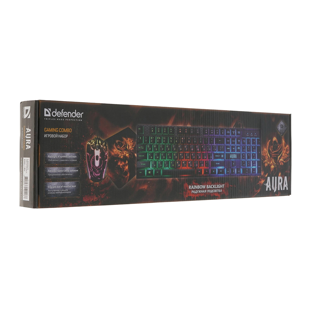 Tastatura + mouse cu fir Defender Challenge Aura MKP117 52117 / Membrana photo 10