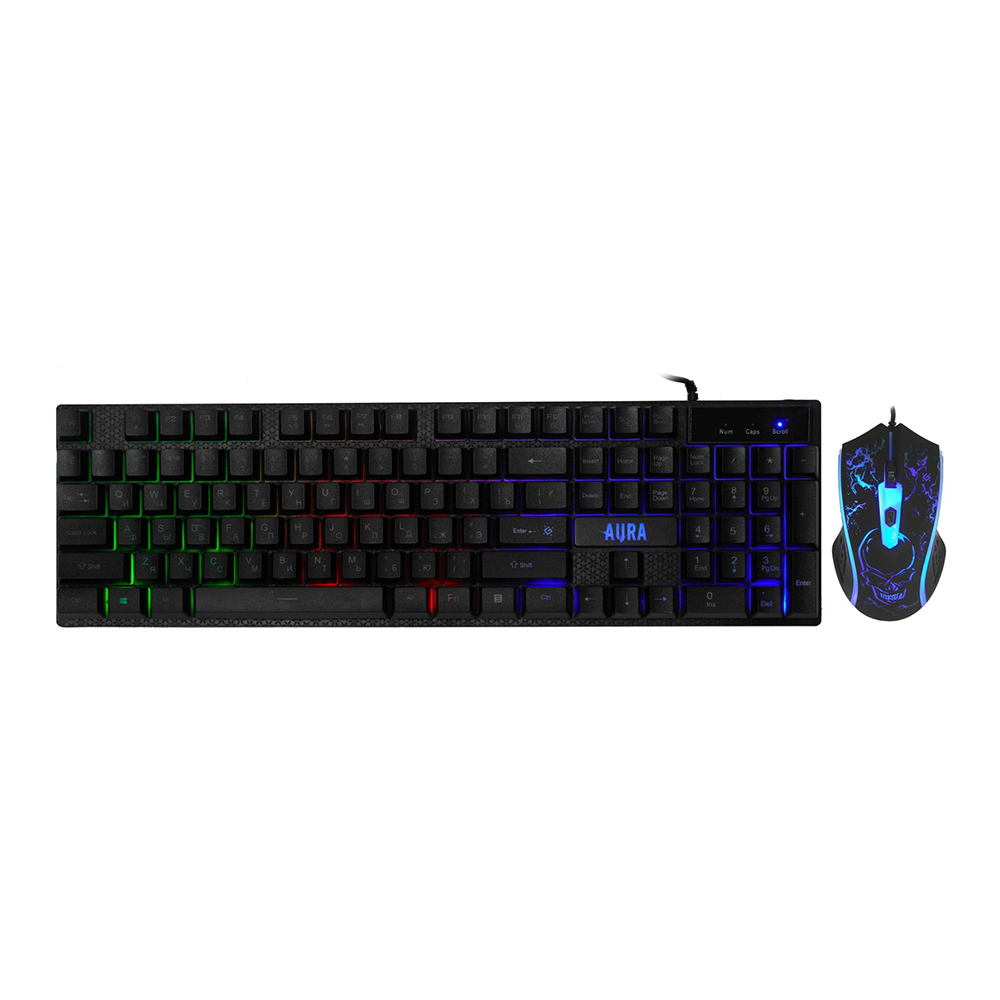 Tastatura + mouse cu fir Defender Challenge Aura MKP117 52117 / Membrana photo 2