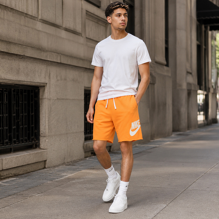 Sorti de bărbați Nike M NK CLUB ALUMNI HBR FT SHORT L Oranj photo 8