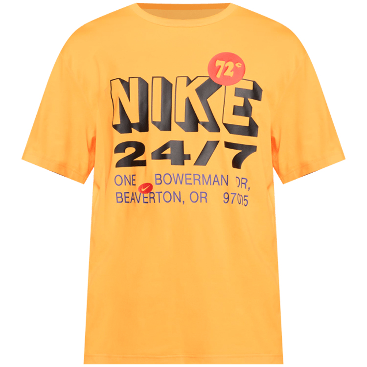 Tricou Nike M NK DF UV HYVERSE SS GFX/Portocaliu photo 5