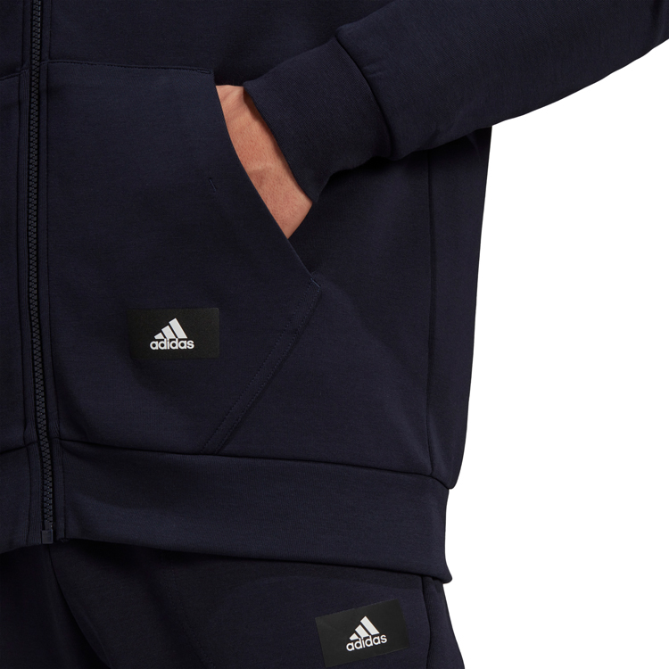Hanorac pt bărbați Adidas M FI DBLKNT FZ  S Albastru photo 2