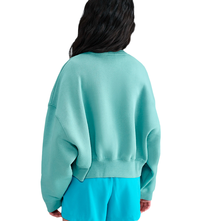Jacheta Nike G NSW TREND FLC CRP CREW L Verde Femei photo 5