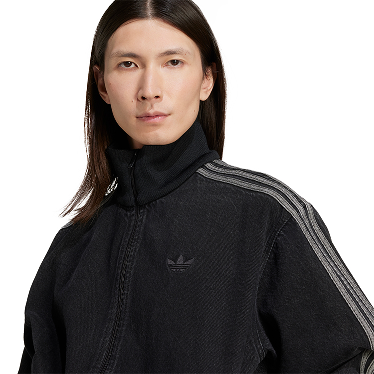 Hanorac pt bărbați Adidas DENIM FB TT XS Negru photo 2