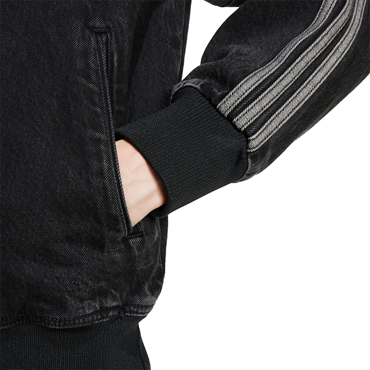 Hanorac pt bărbați Adidas DENIM FB TT XS Negru photo 5