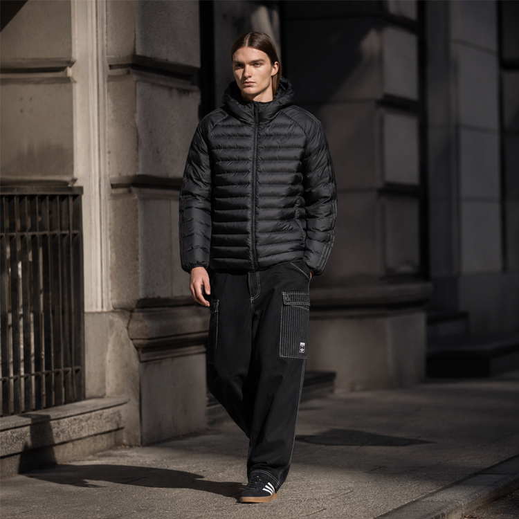 Geacă pt Barbati Adidas PAD HOODED JKT S Negru photo 7