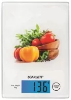 Кухонные весы Scarlett SC1217, 8 кг, Белый