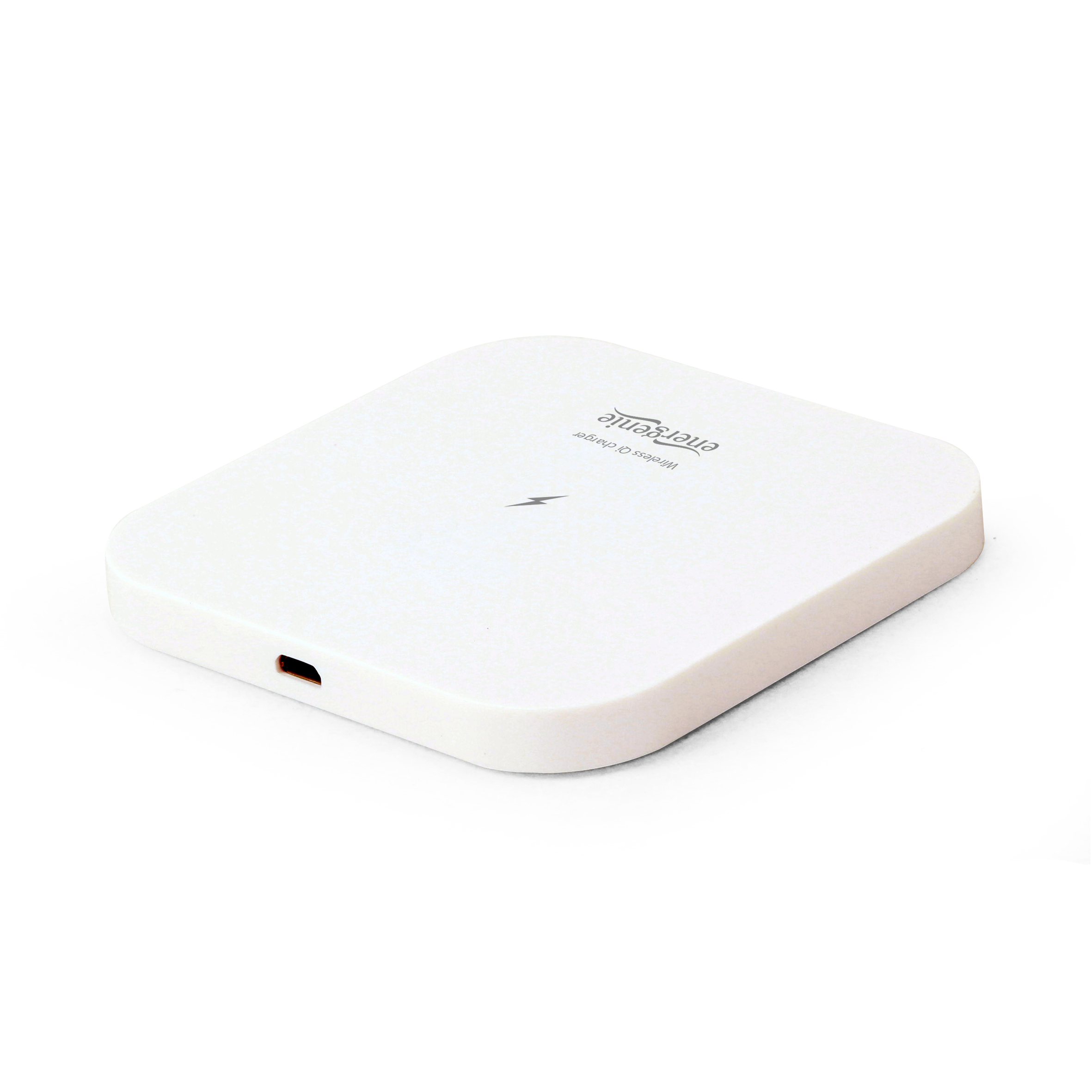 Wireless Qi Charger - Gembird EG-WCQI-02, 5W, square, output: 5V DC up to 1 A, Input: 5 V DC up to 2 A, compatible with all Qi wireless charging smartphones, White photo 2