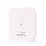 Wireless Qi Charger - Gembird EG-WCQI-02, 5W, square, output: 5V DC up to 1 A, Input: 5 V DC up to 2 A, compatible with all Qi wireless charging smartphones, White