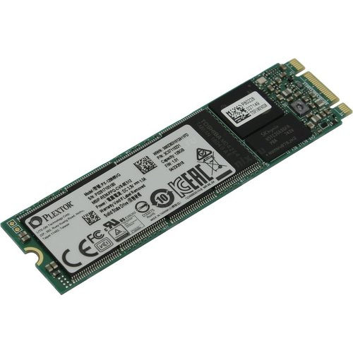 M.2 SATA SSD 128GB Plextor PX-128M8VG, Interface: SATA III 6Gb/s, M.2 Type 2280 form factor, Sequential Reads: 560 MB/s, Sequential Writes: 400 MB/s, Max Random 4k Read 60,000 / Write 70,000 IOPS, SM2258, 64-Layer NAND 3D TLC photo 1