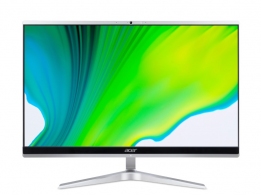All-in-One PC - 21.5" ACER Aspire C22-1650 FHD IPS, Intel® Core® i3-1115G4, 1x8GB DDR4 RAM, 256G M.2 PCIe SSD, Intel® Iris Xe Graphics, NO ODD, CR, HD cam, WiFi AX201+BT 5.0, LAN, 65W PSU, USB KB/MS, Endless OS, Iron Gray. thumbnav 1