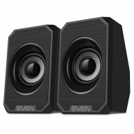 SVEN 180 Black (USB),  2.0 / 2x3W RMS, USB power supply, Volume control on the cable thumbnav 1