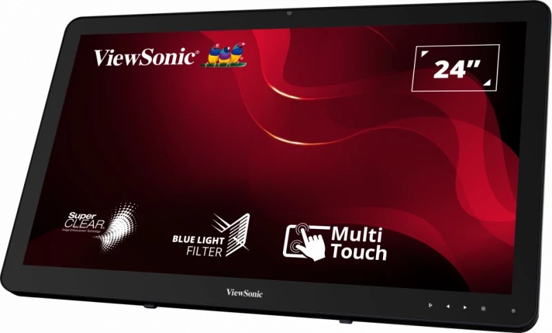 23.6” Портативный сенсорный монитор VIEWSONIC TD1655 / 10ms / Black photo 2