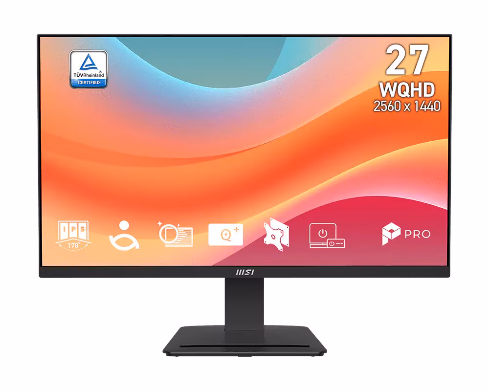 27.0” Monitor MSI PRO MP273Q E7/ QHD/ 1ms/ 75Hz