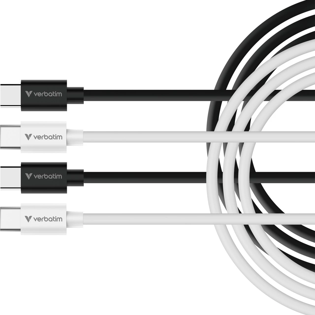 Cablu USB-C to USB-C Verbatim Essentials Sync & Charge 60W / 2 pack/ 1 m