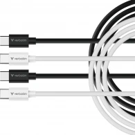 Cablu USB-C to USB-C Verbatim Essentials Sync & Charge 60W / 2 pack/ 1 m