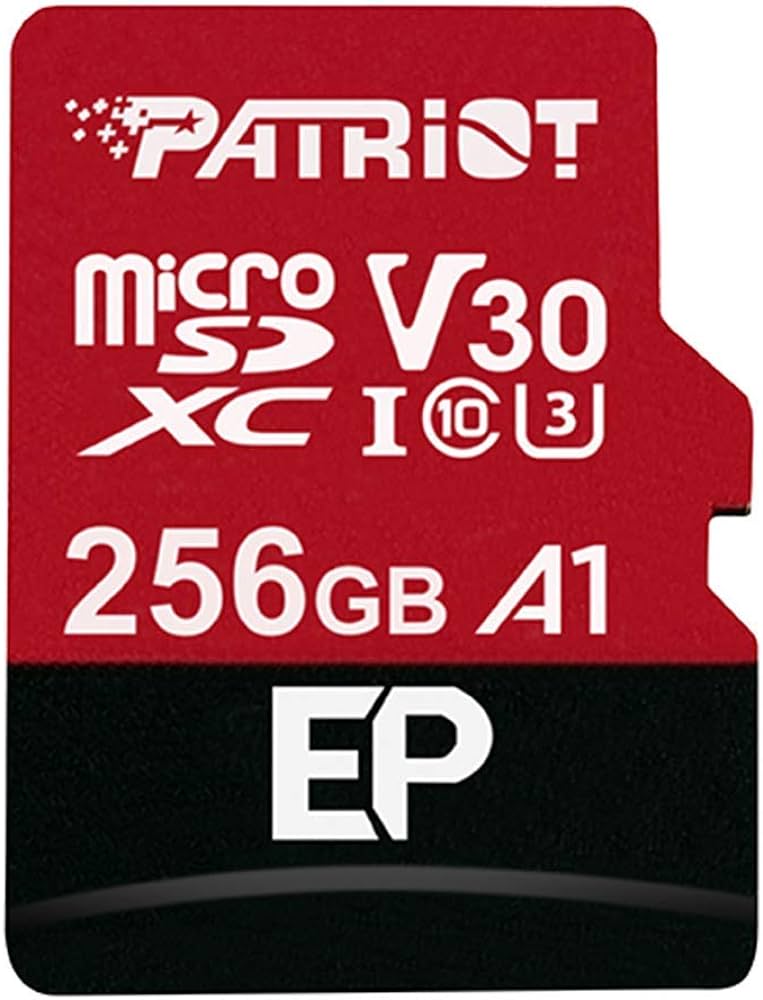 Card de memorie microSD Patriot EP Series V30/ 90Mbps/ 256GB + SD adapter photo 1