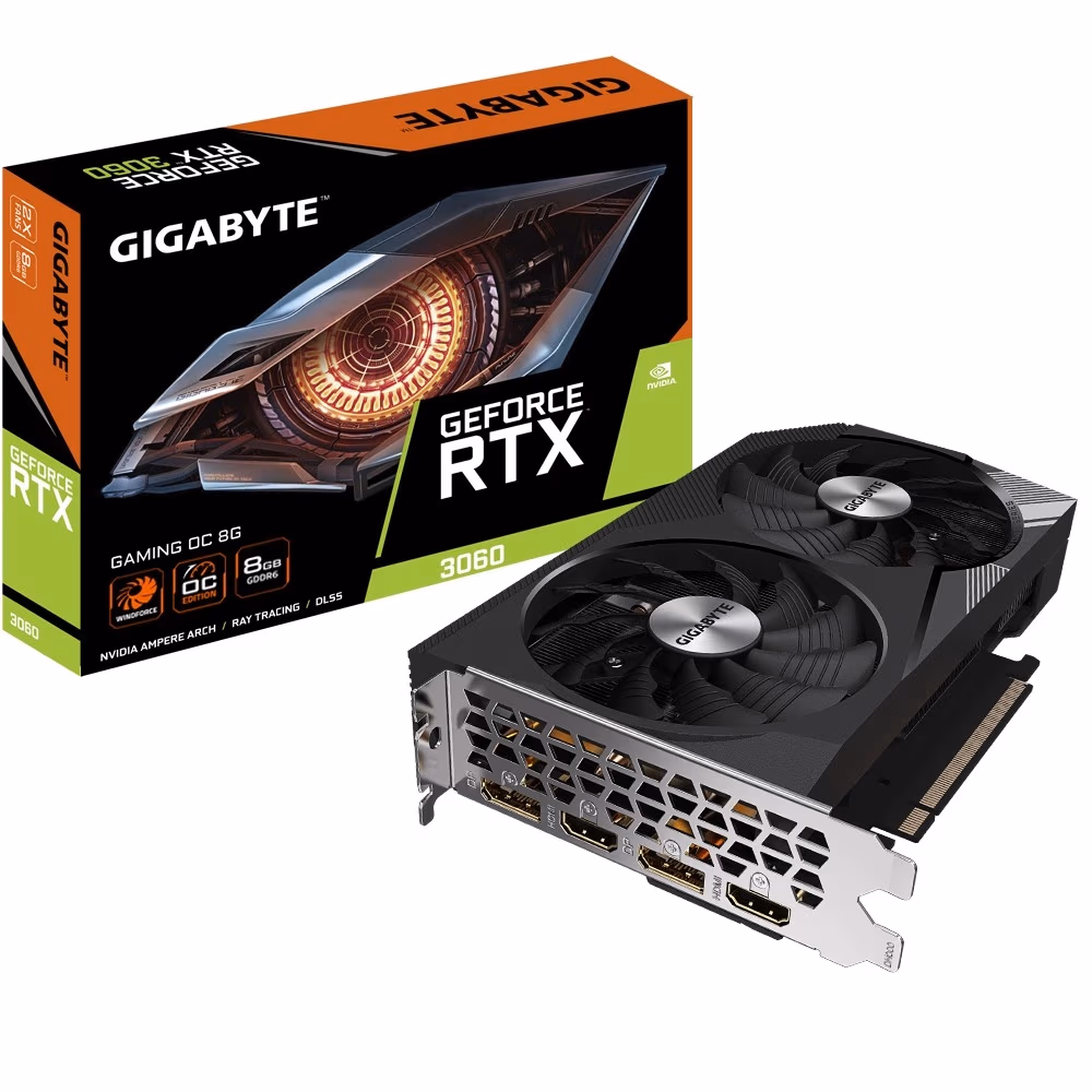 Видеокарта GIGABYTE GeForce RTX 3060 GAMING OC / 8G / GDDR6 / 128Bit